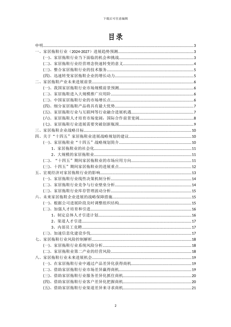 2024年家居拖鞋行业市场突围及需求分析报告_第2页