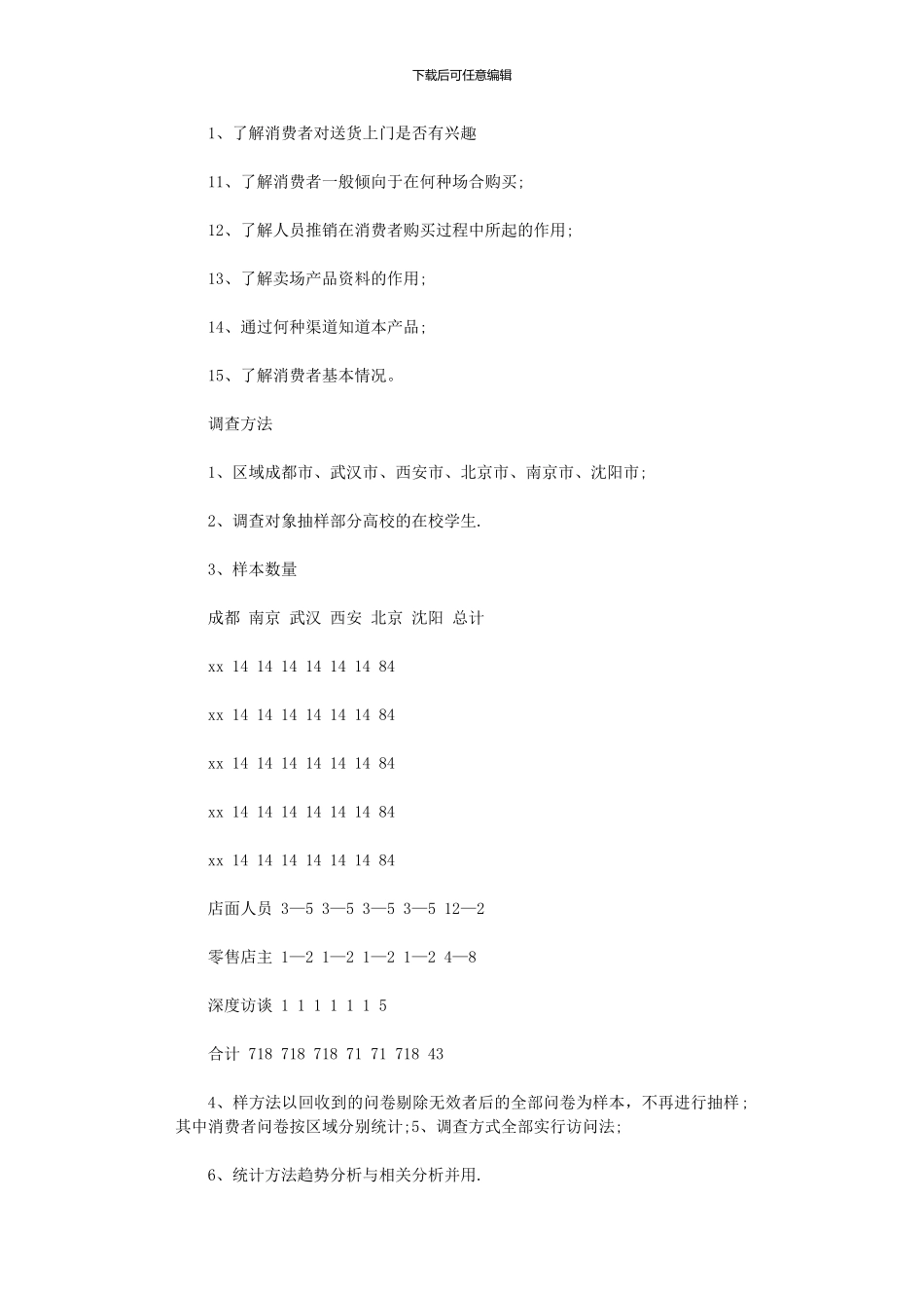 2024年市场调查计划书范文_第2页