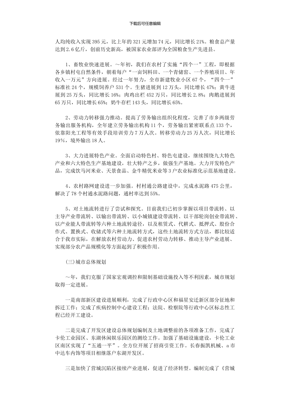 2024年市府工作总结及工作计划_第2页