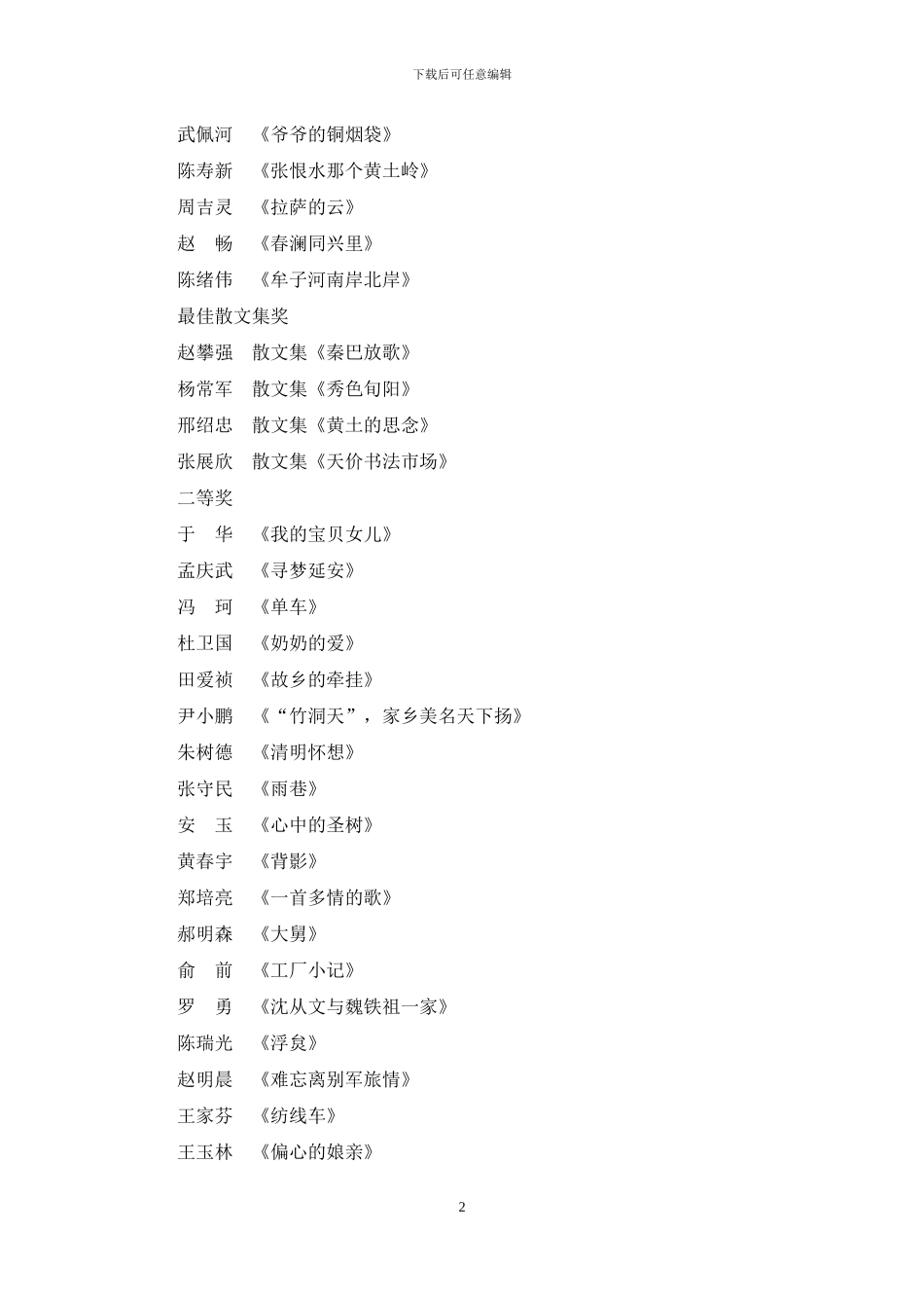 2024年度中国散文年会_第2页