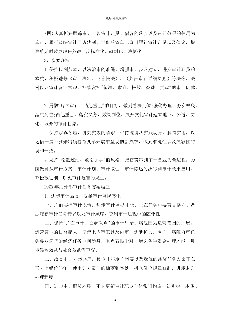 2024年度内部审计工作计划_第3页