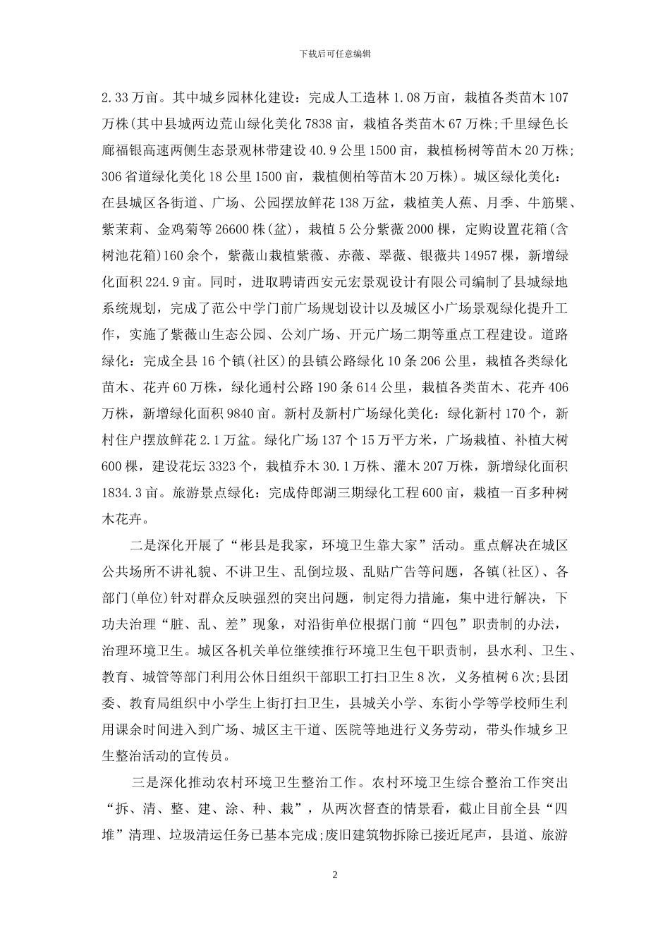 2024爱国卫生月活动总结范文_第2页