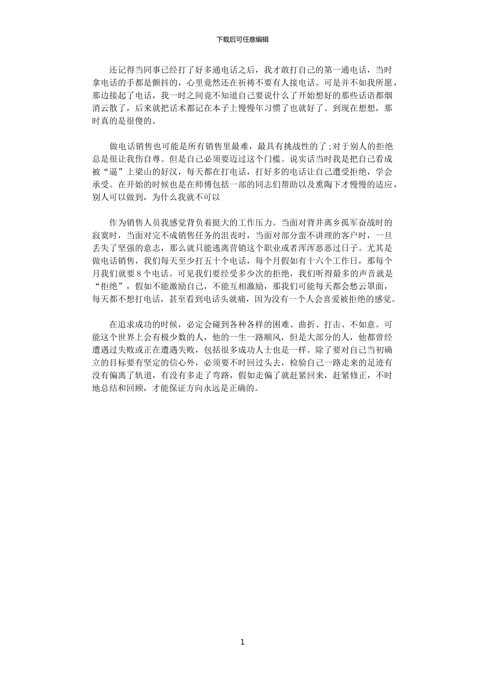 2024电话销售年度总结_第1页