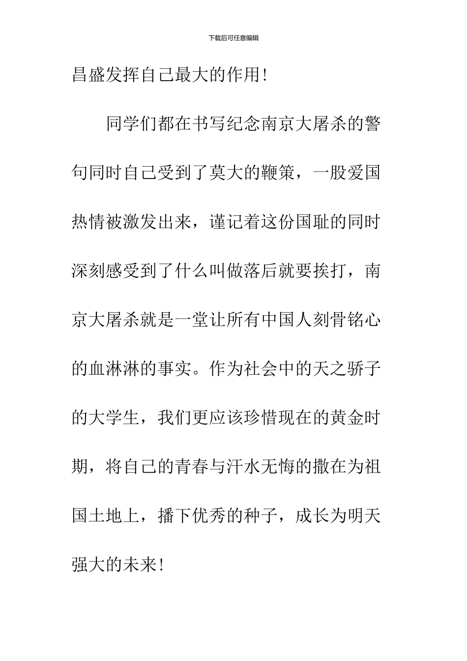 2024纪念南京大屠杀活动总结_第3页