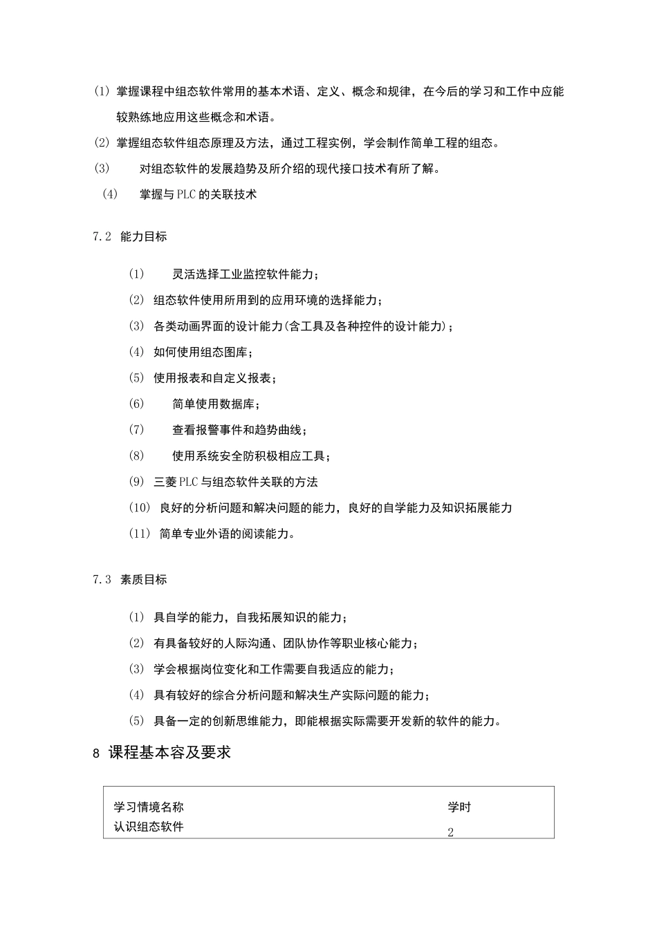 组态控制技术课程标准_第2页