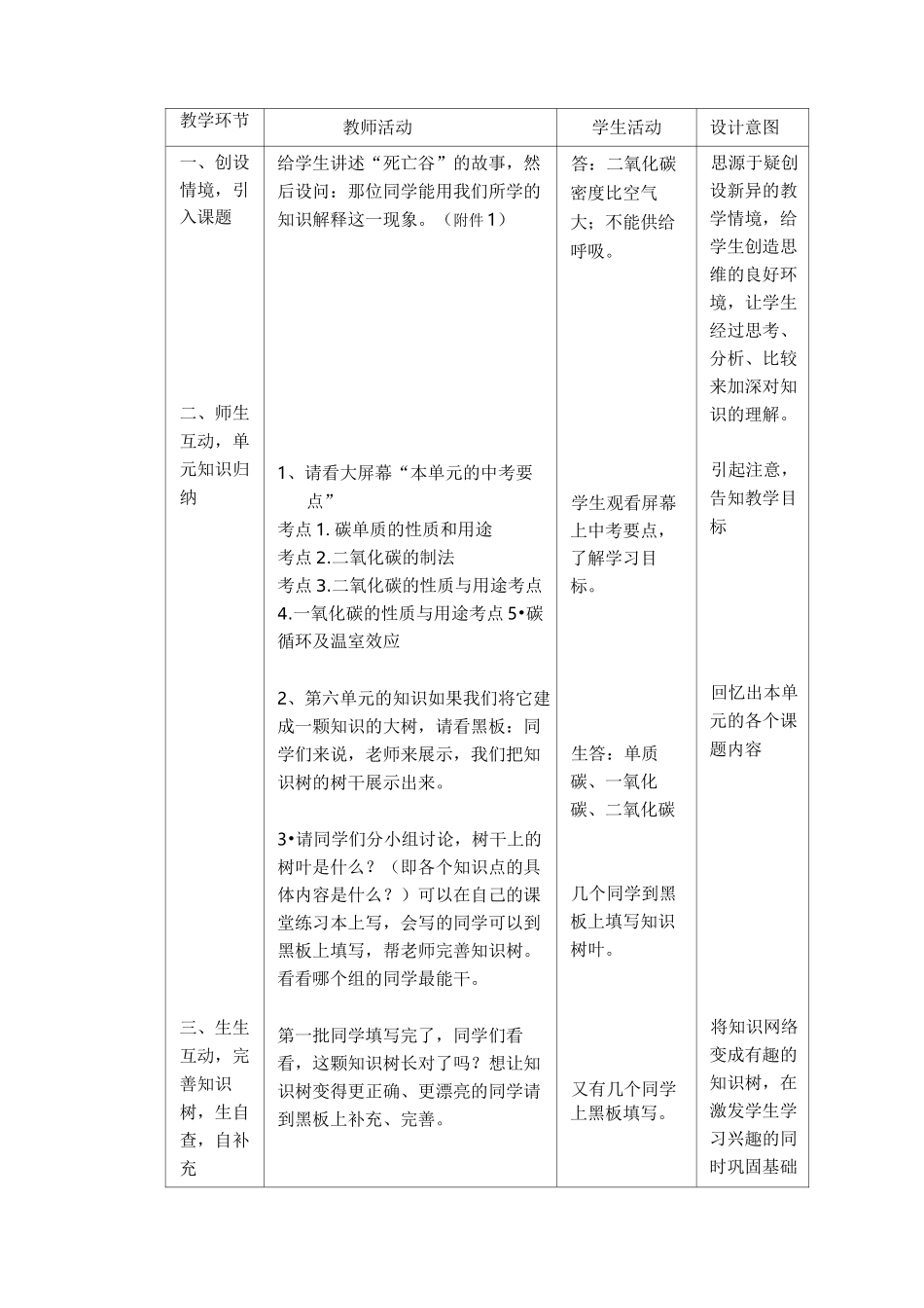 《碳和碳的氧化物》教学设计_第2页