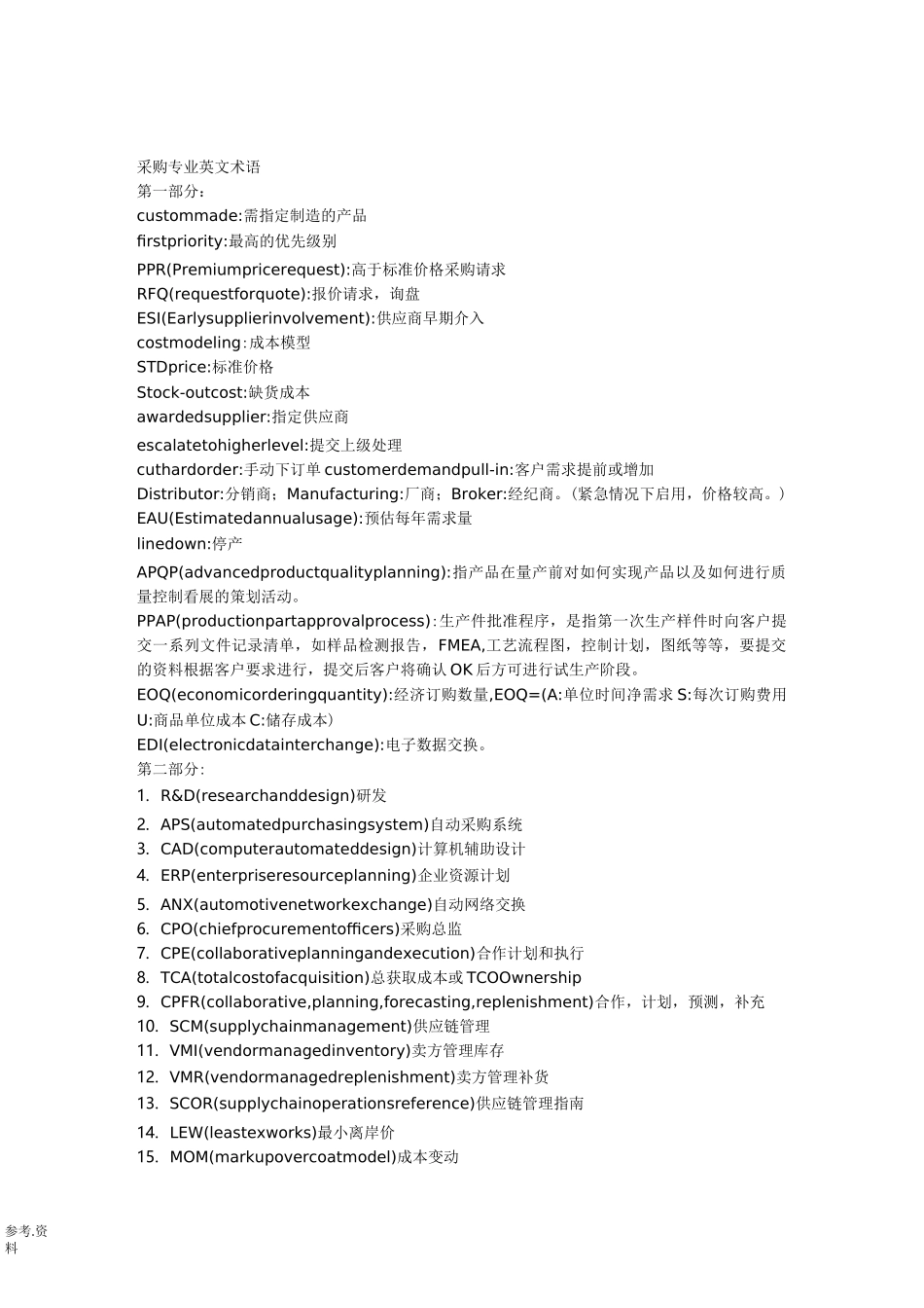 采购专业英文术语_第1页