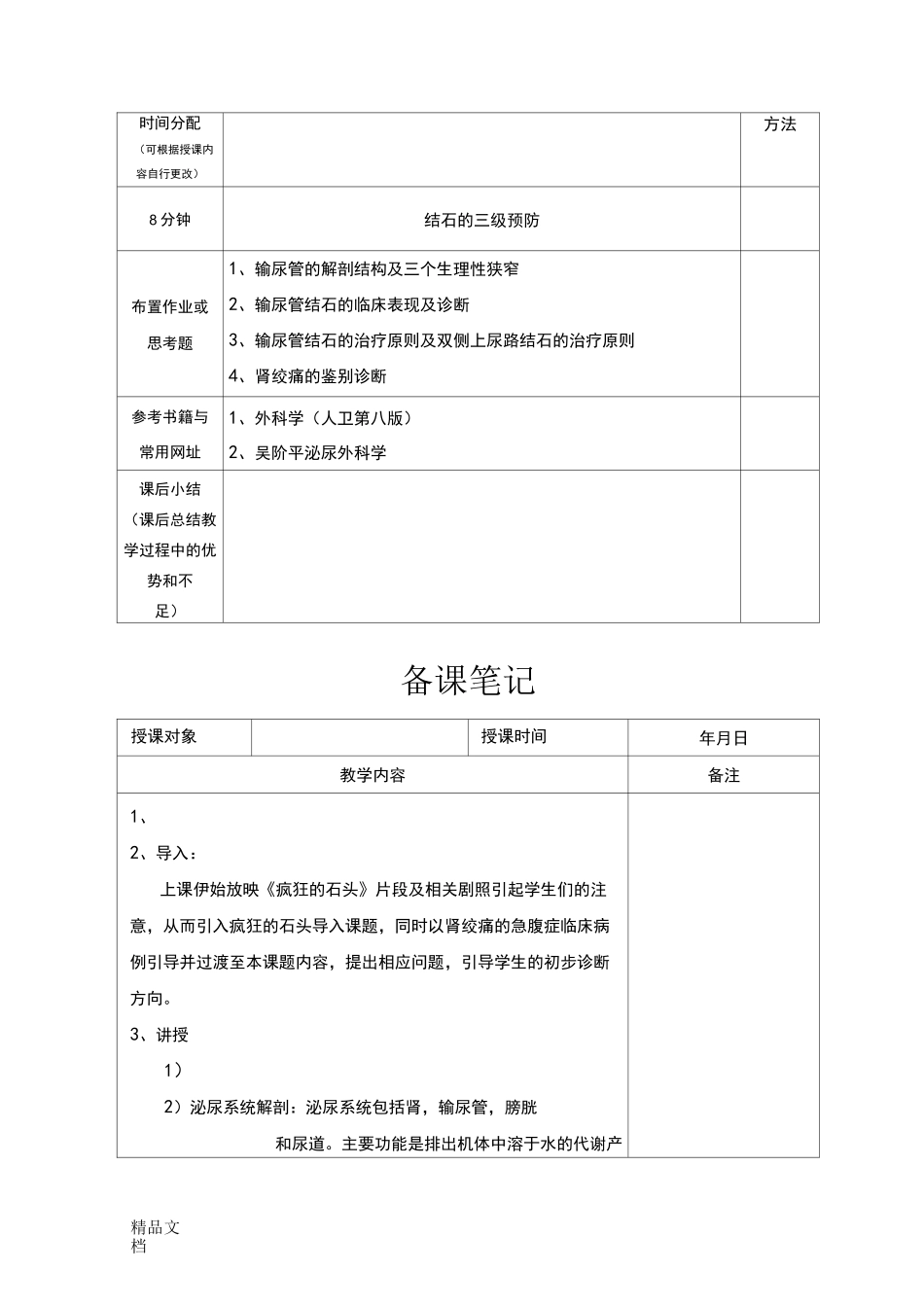 最新输尿管结石教案模板_第3页