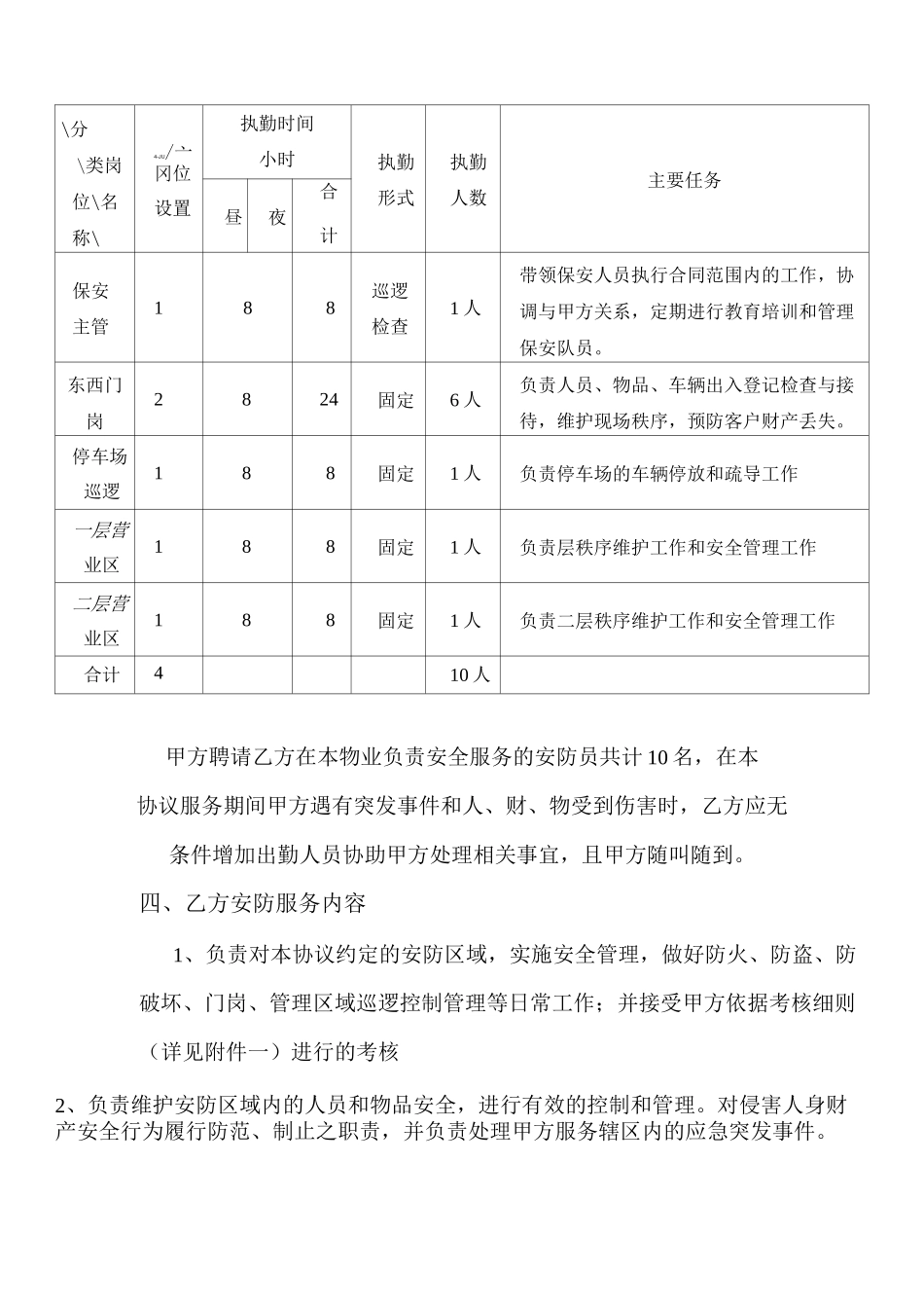 保安外包服务协议_第2页