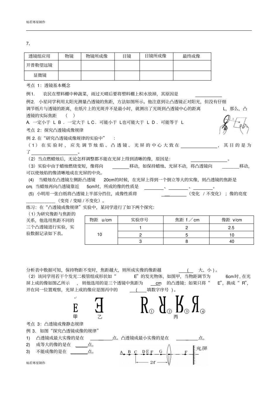 苏科版物理八年级上册透镜_第2页