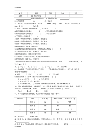苏科版物理八年级下册练习