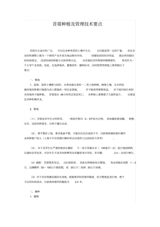 苜蓿种植及管理技术要点