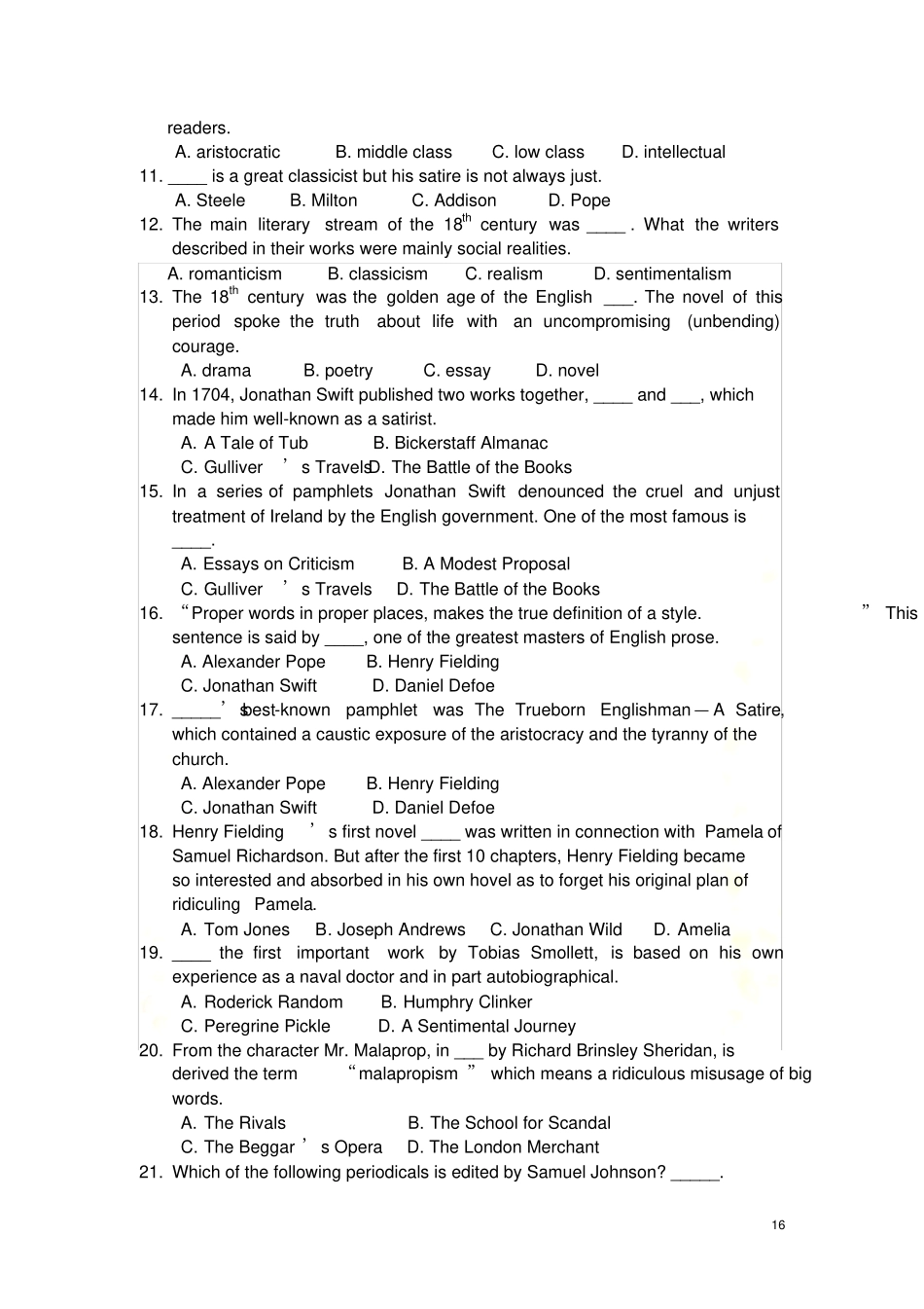 英国文学习题4_第3页