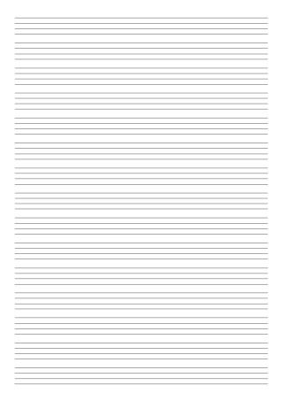 英文四线格A4纸打印模板