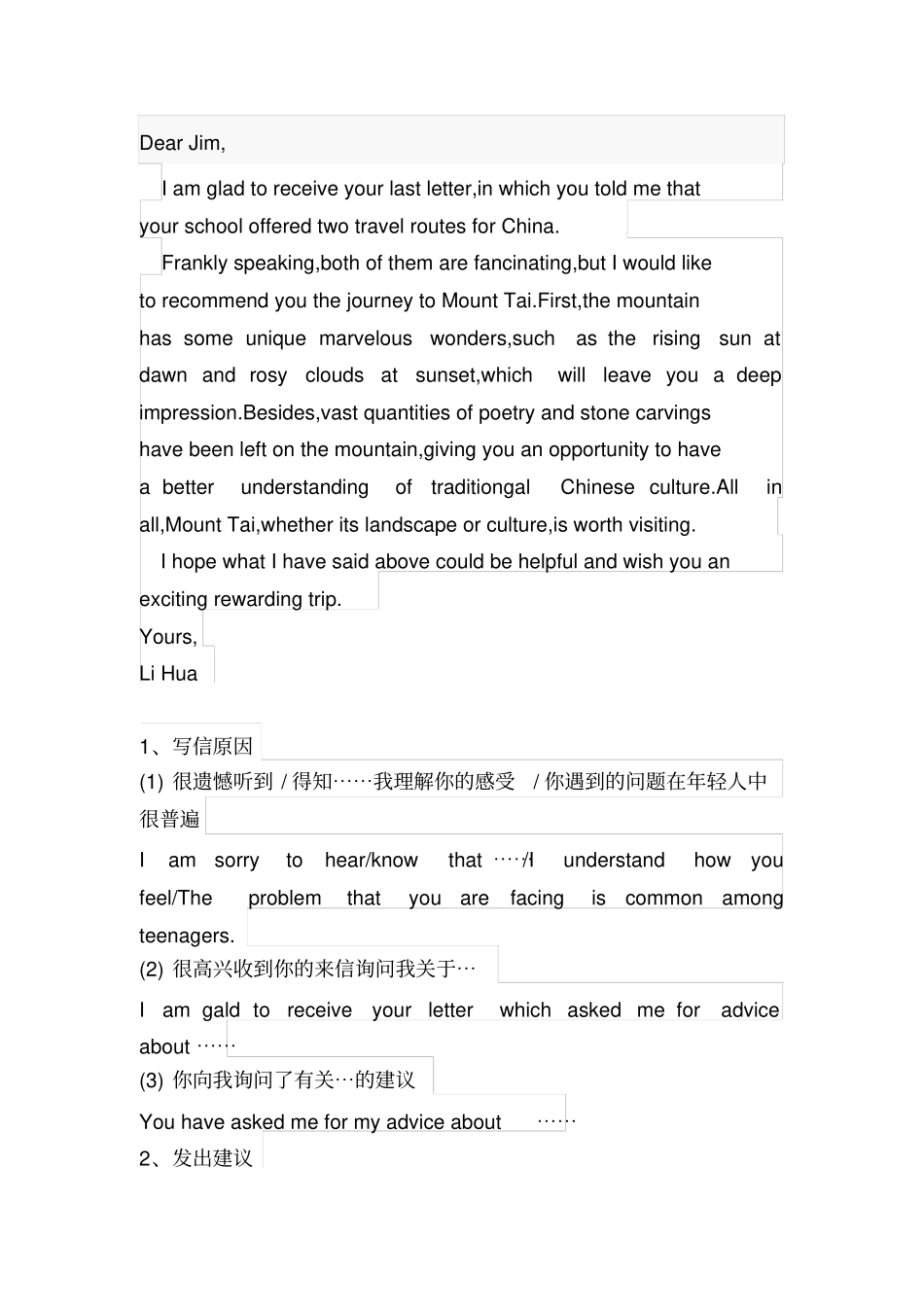 英文建议信模板_第2页
