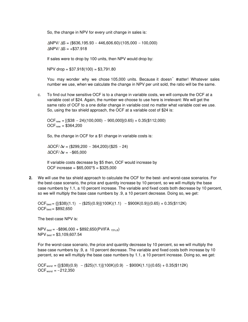 英文版罗斯公司理财习题答案chap009_第3页