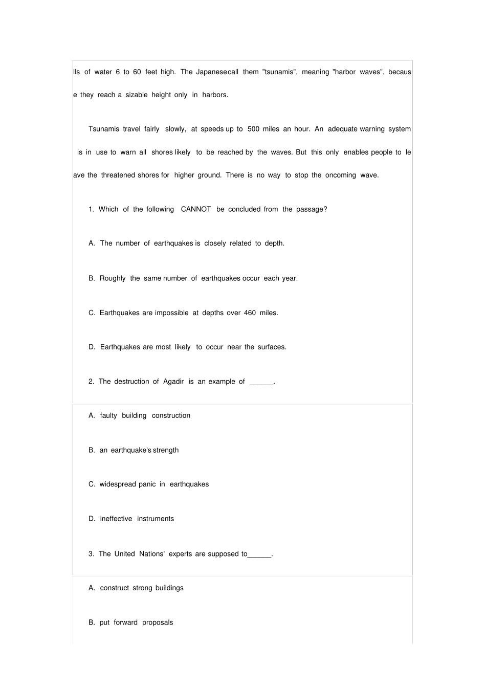 英语专业八级阅读及参考答案_第2页