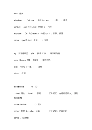 英语六级词汇记忆2