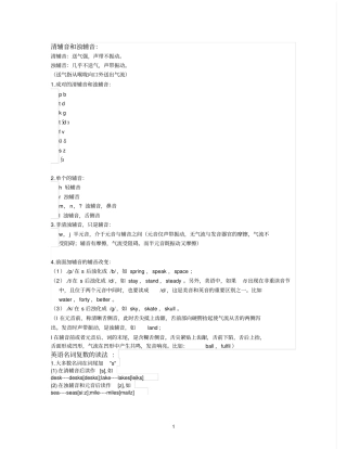 英语单词发音方法法