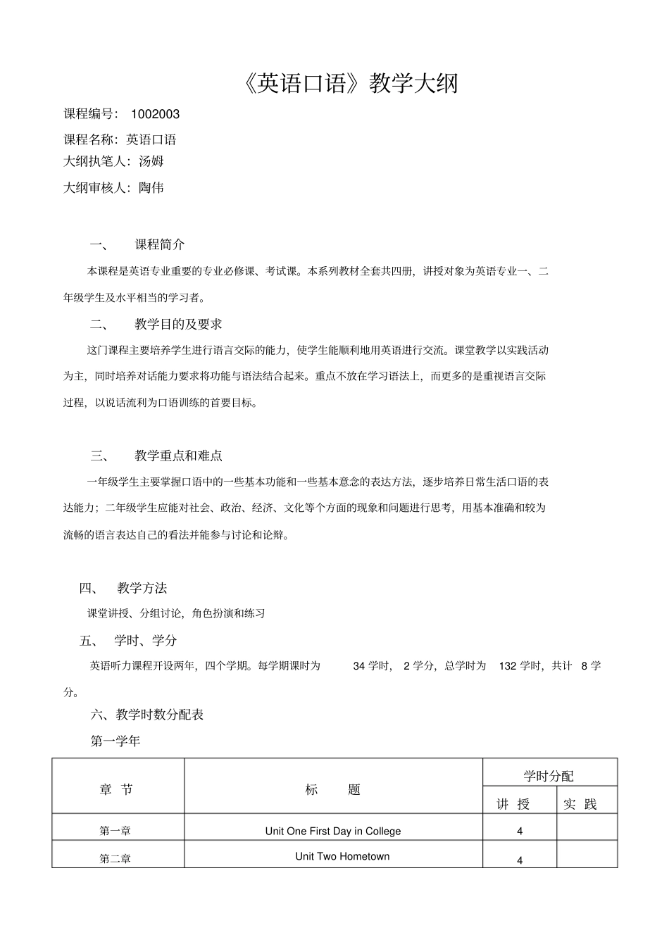 英语口语教学大纲_第1页