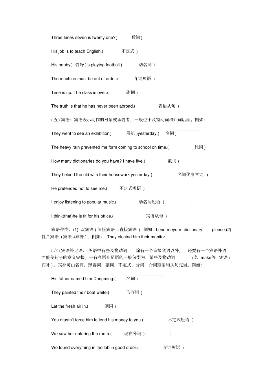 英语句子成分详解_第2页