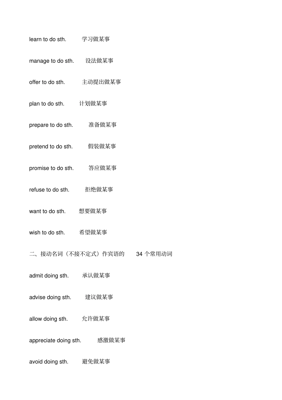 英语常用固定搭配_第2页