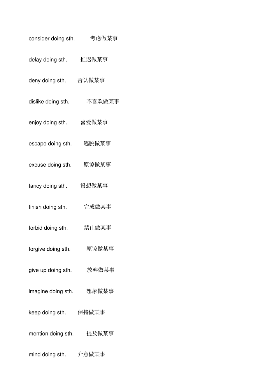 英语常用固定搭配_第3页