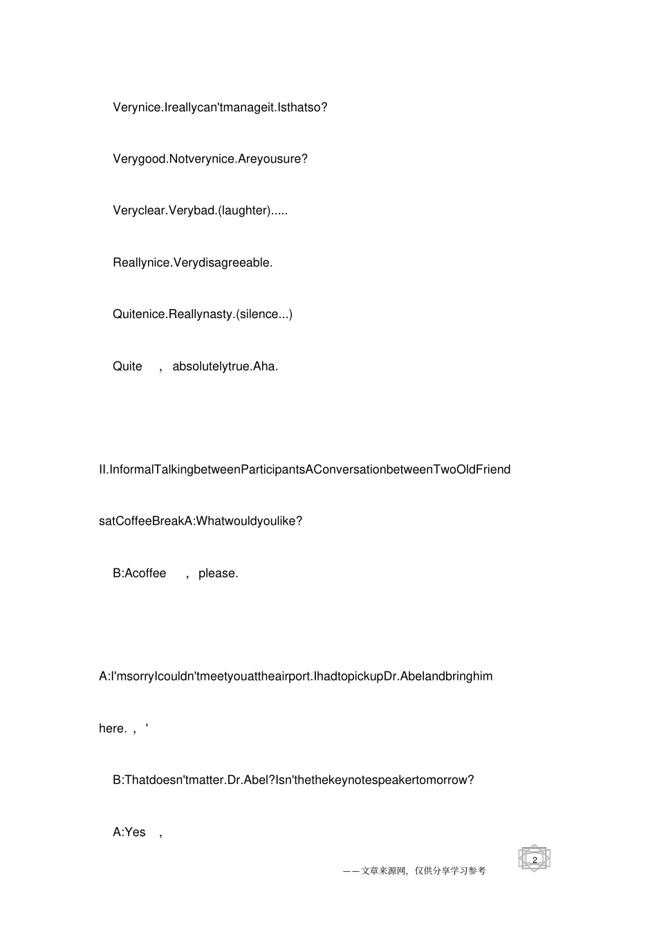 英语演讲教程-TalkingDuringtheBreak_第2页