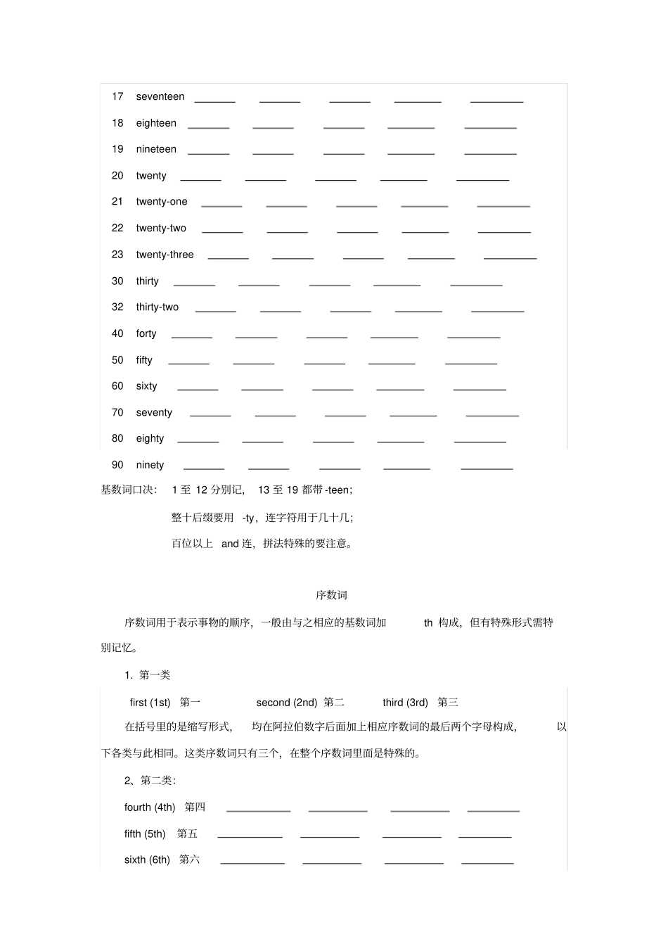 英语的基数词与序数词_第3页