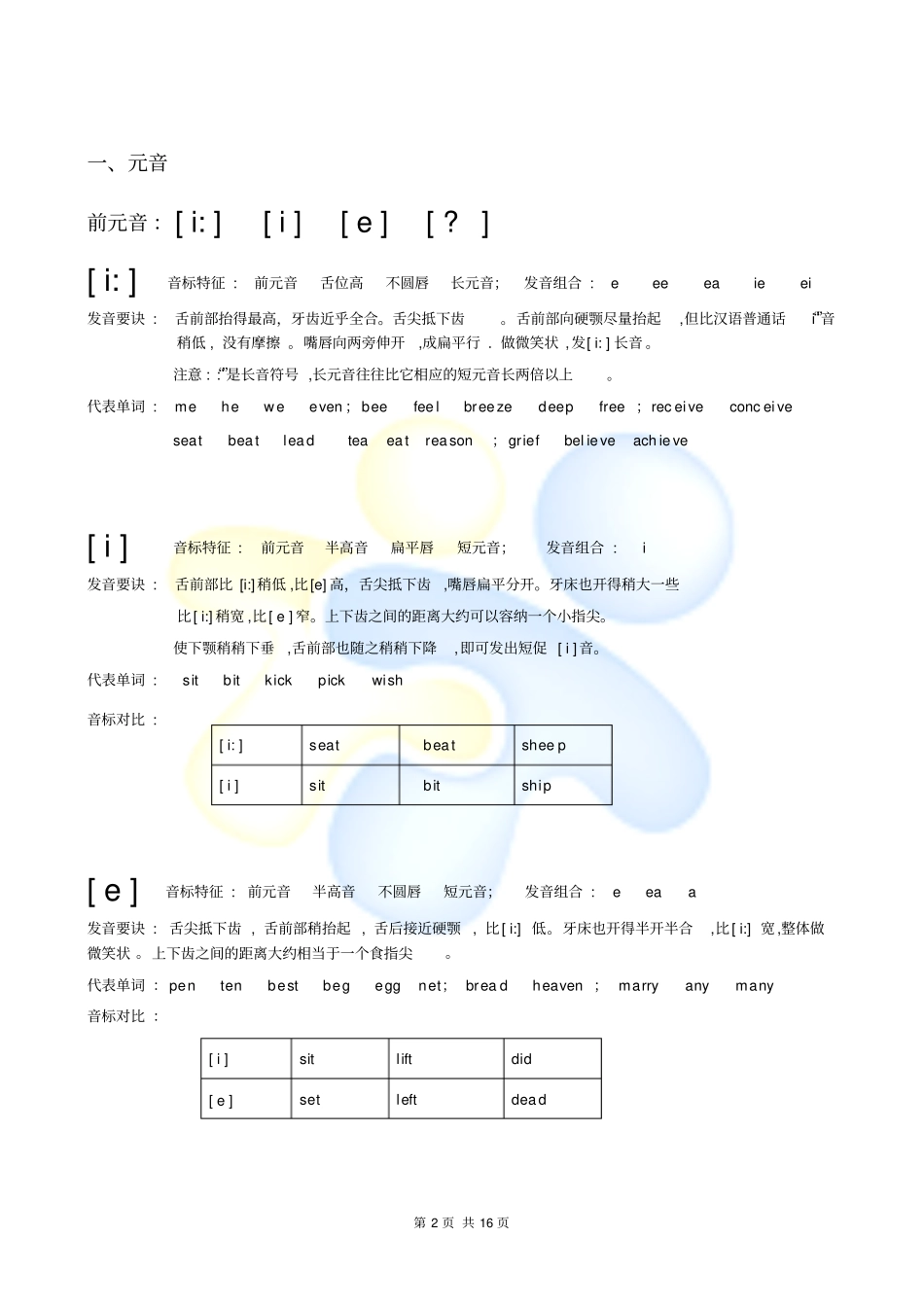 英语音标教学资料_第3页