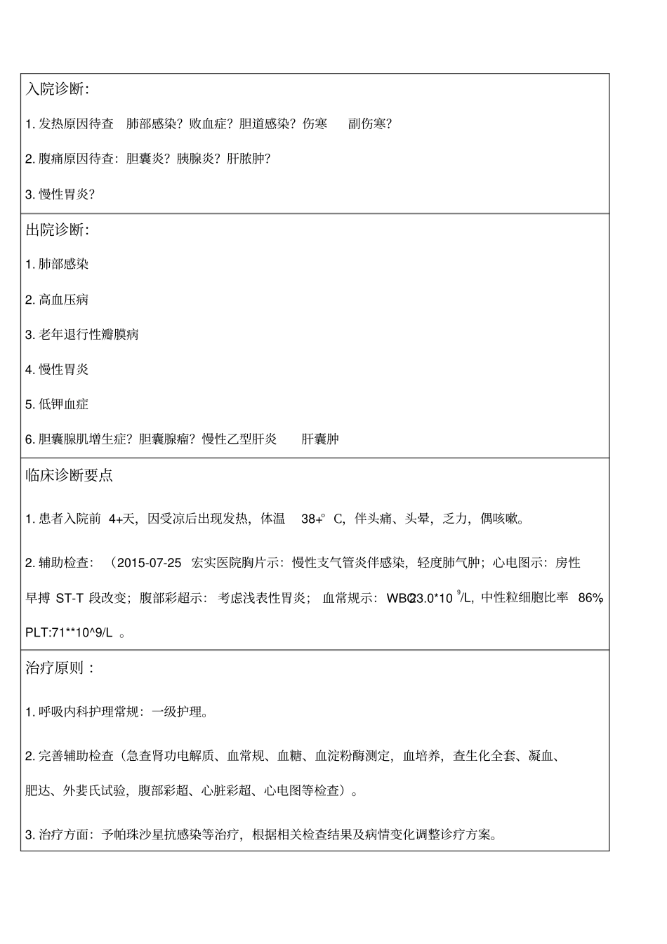 药历肺部感染_第2页