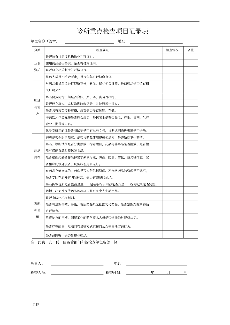 药店、诊所、医疗机构检查要点及行为违法处罚条款_第2页