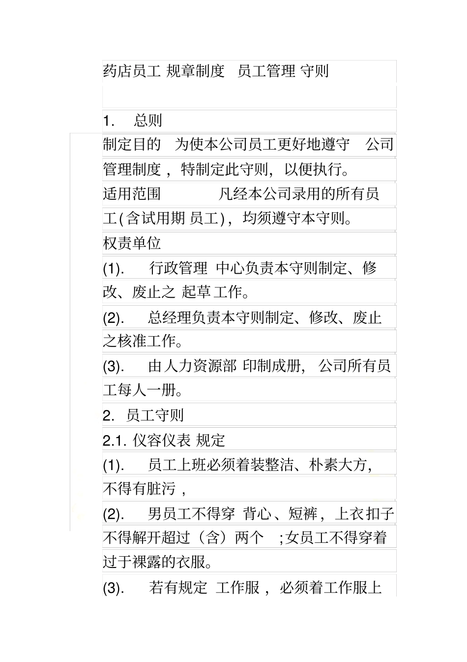 药店员工规章制度_第2页
