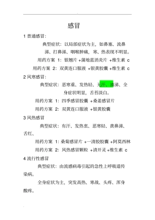 药店必备联合用药