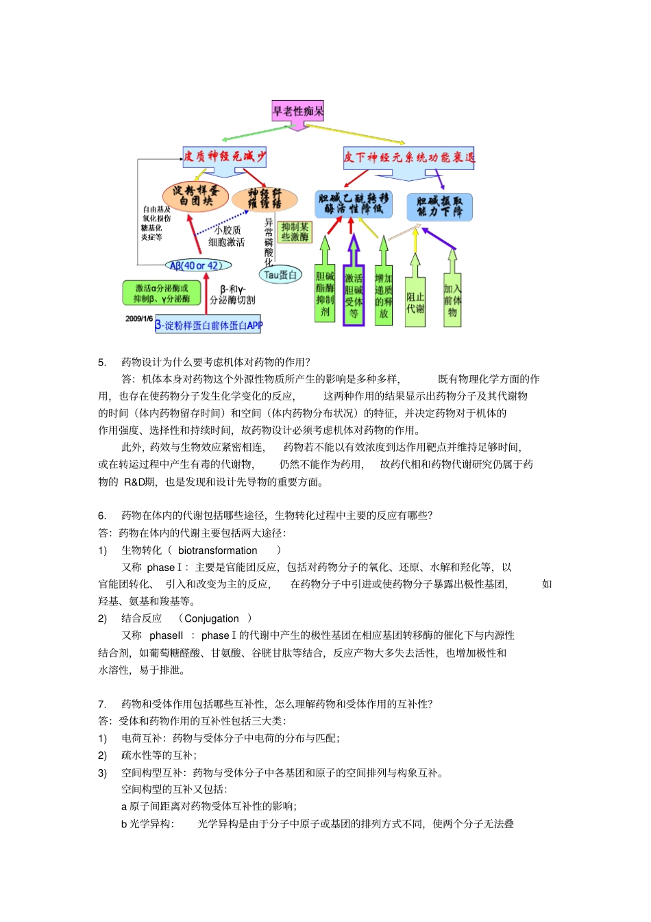 药物设计学部分重点思考题汇总_第3页