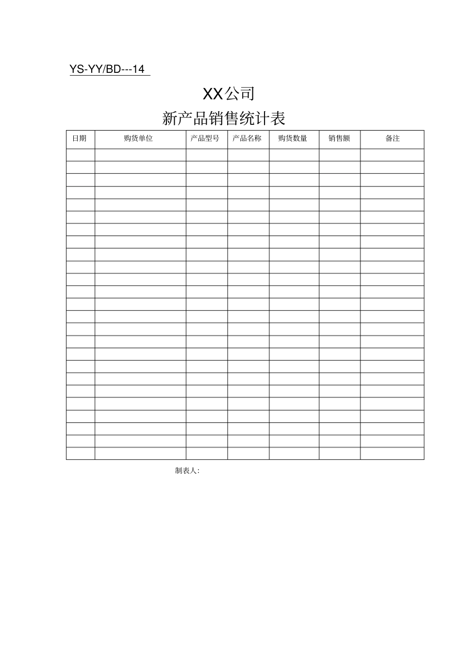 营业部常用表格表格格式_第3页