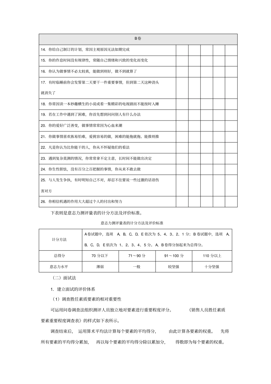营销人员素质测评设计方案_第3页