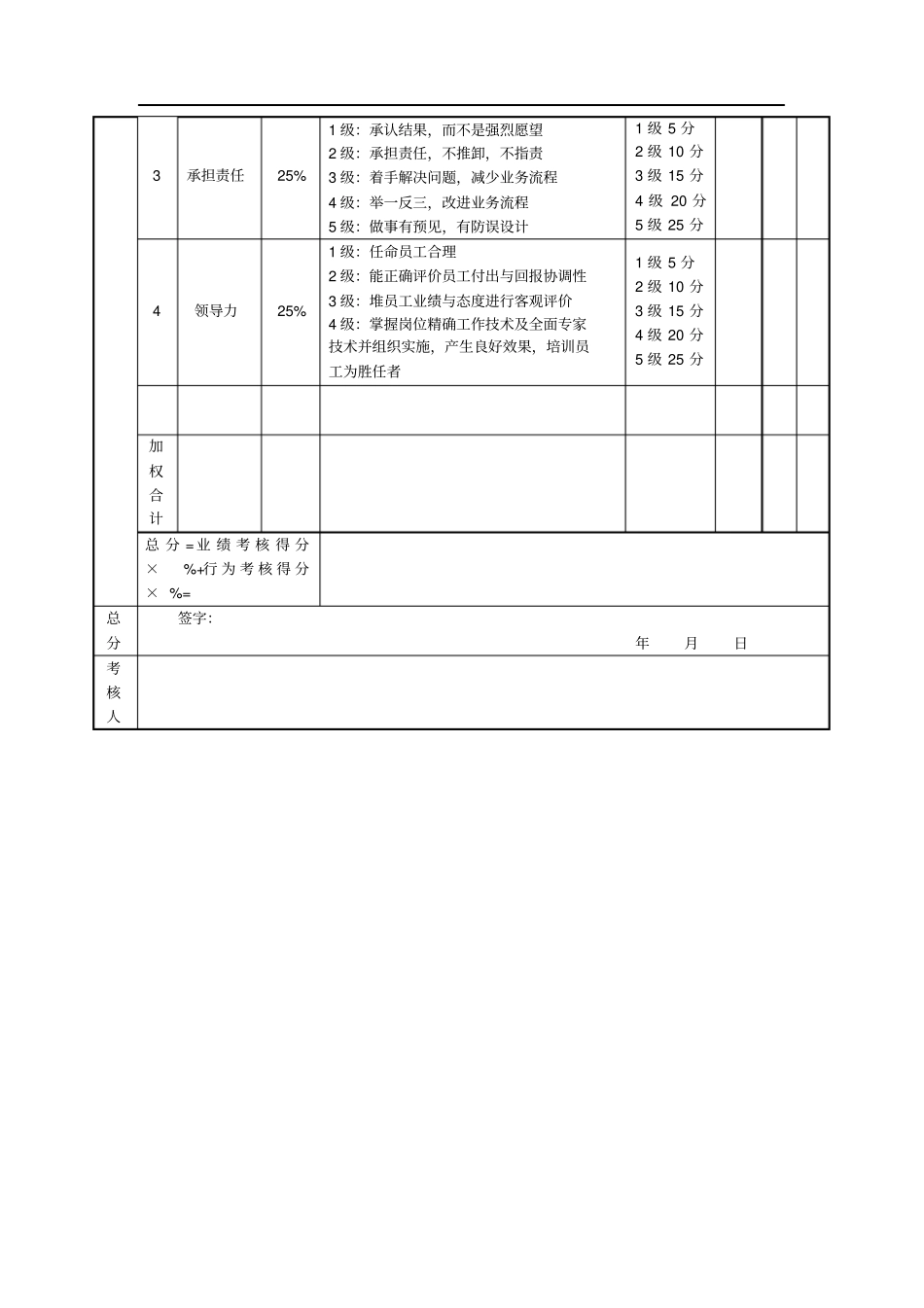 营销总监绩效考核表_第3页