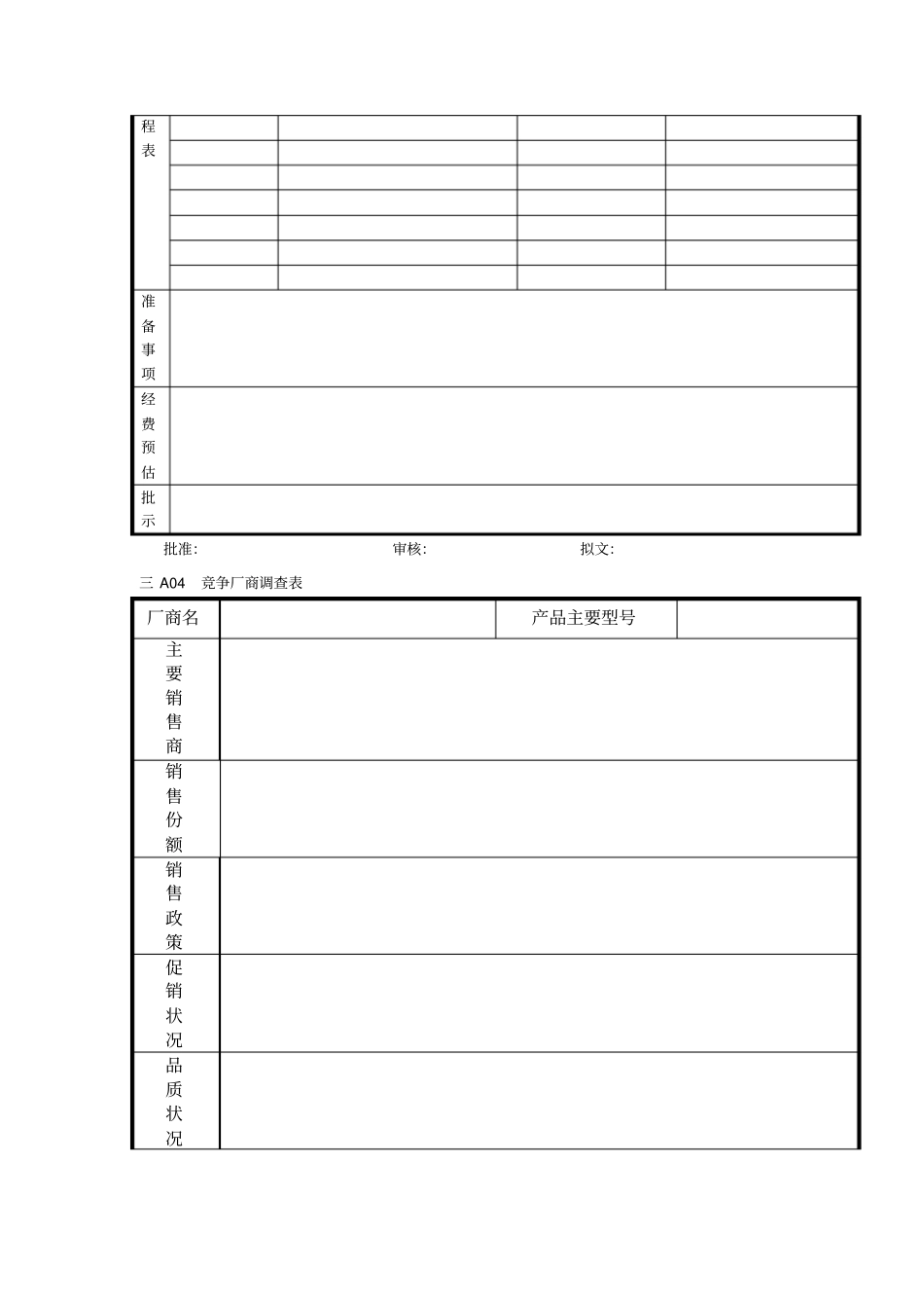 营销管理A纵表格格式_第2页