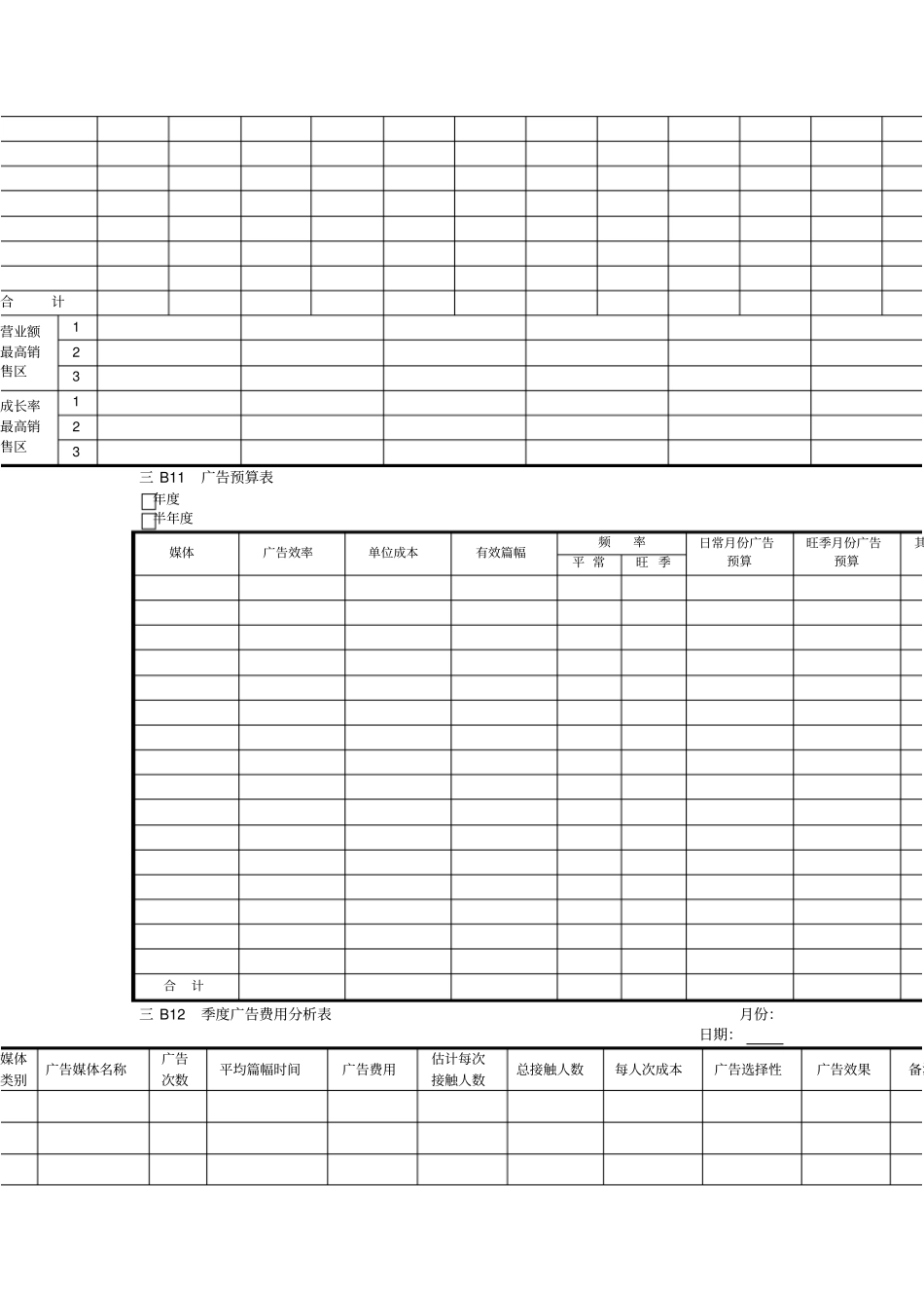 营销管理B横表格格式_第2页