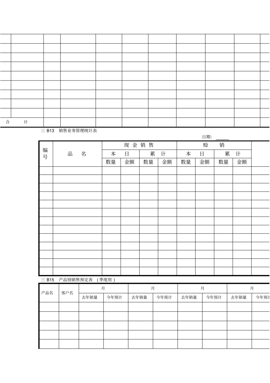 营销管理B横表格格式_第3页