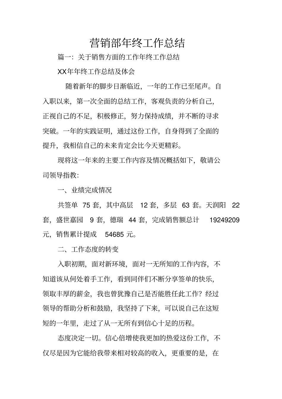 营销部年终工作总结_第1页