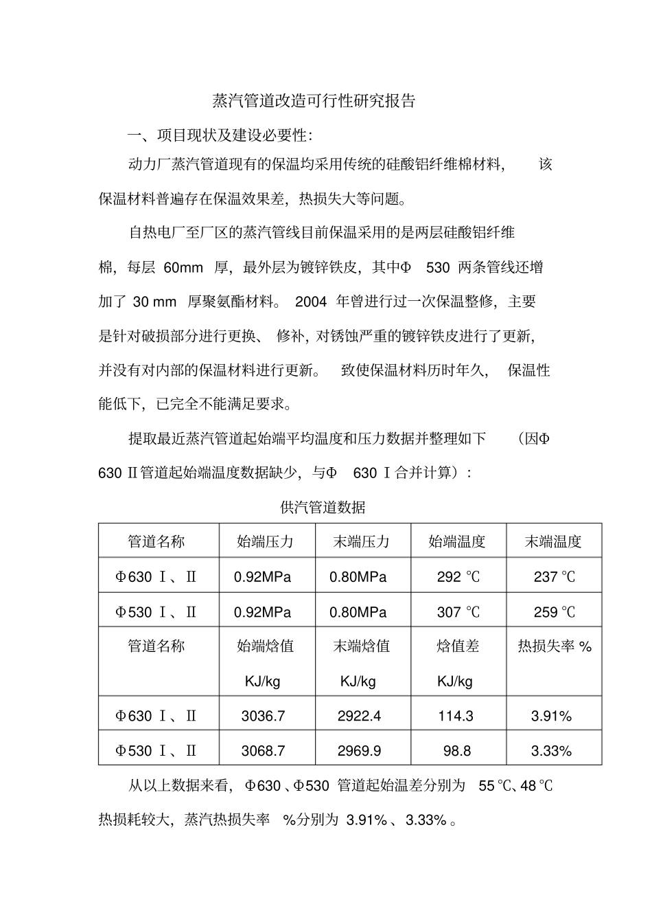 蒸汽管道保温改造_第1页