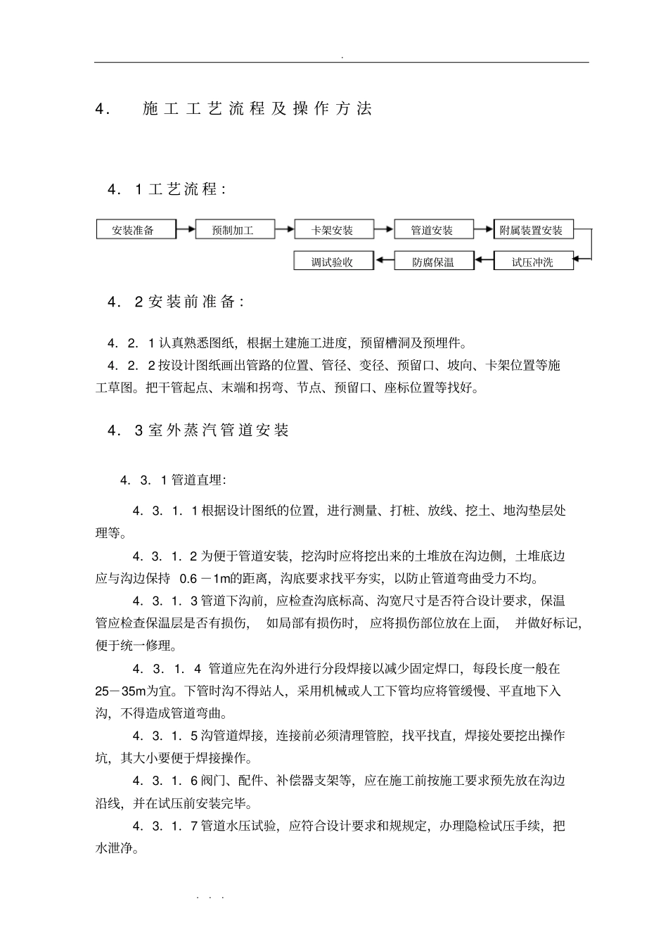 蒸汽管道安装施工工艺标准_第2页