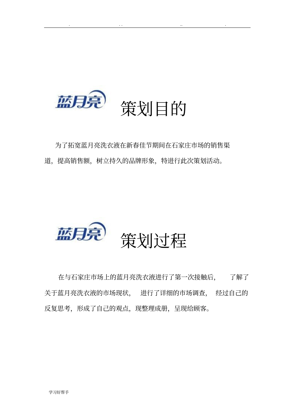 蓝月亮洗衣液营销策划案_第3页