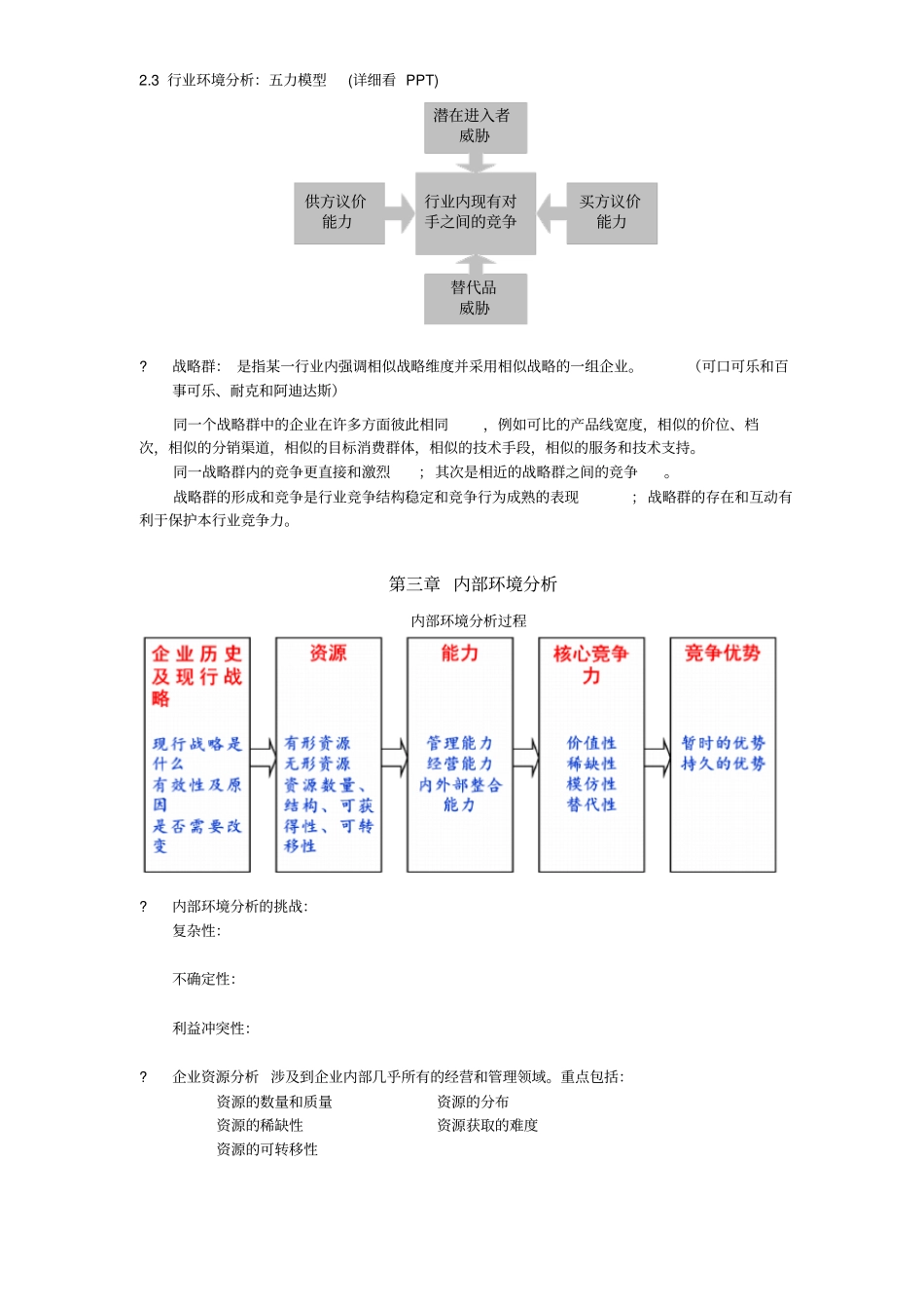 蓝海林-企业战略管理-期末复习提纲_第3页