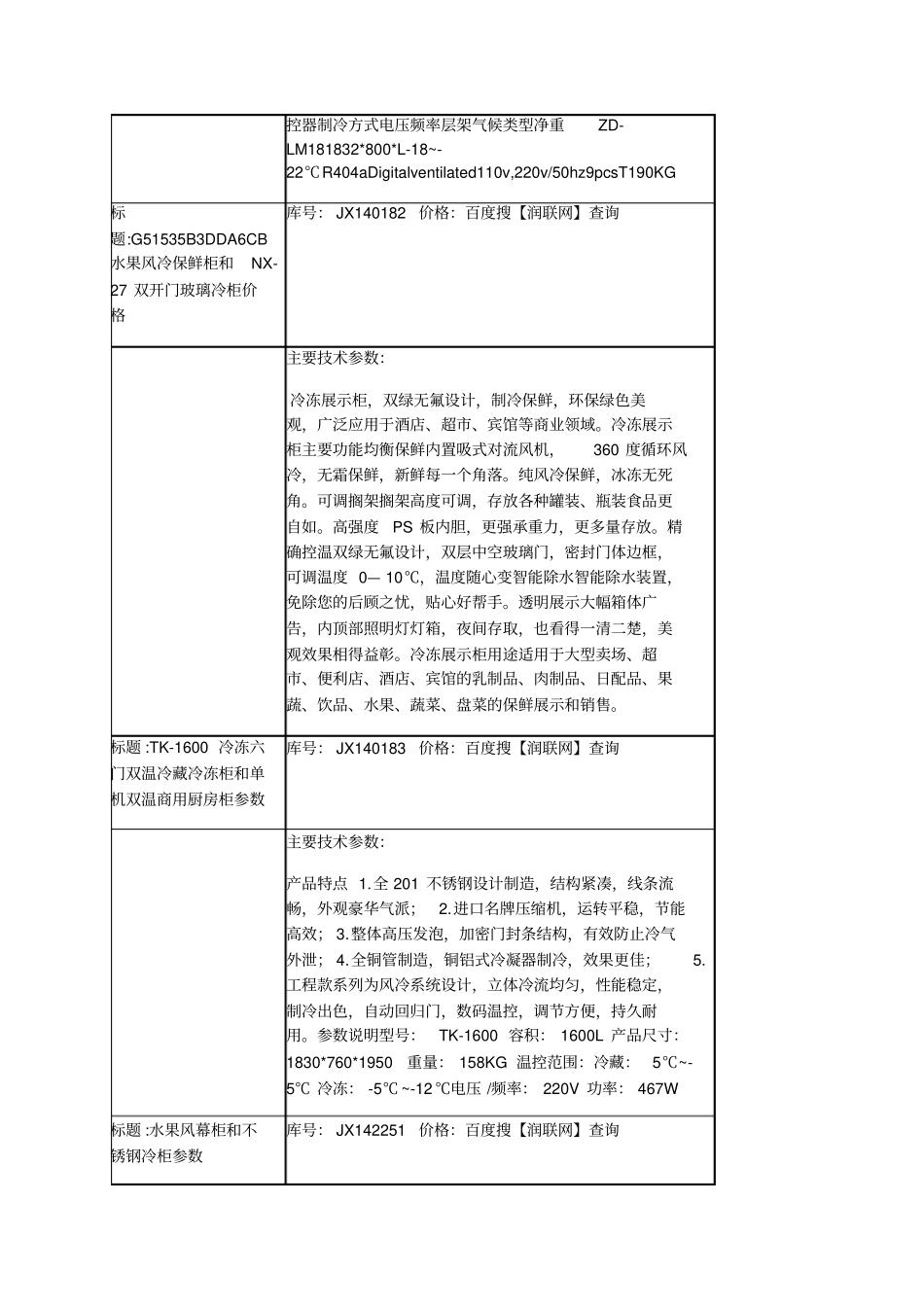 蔬菜保鲜柜风幕柜和冷冻展示柜价格_第3页