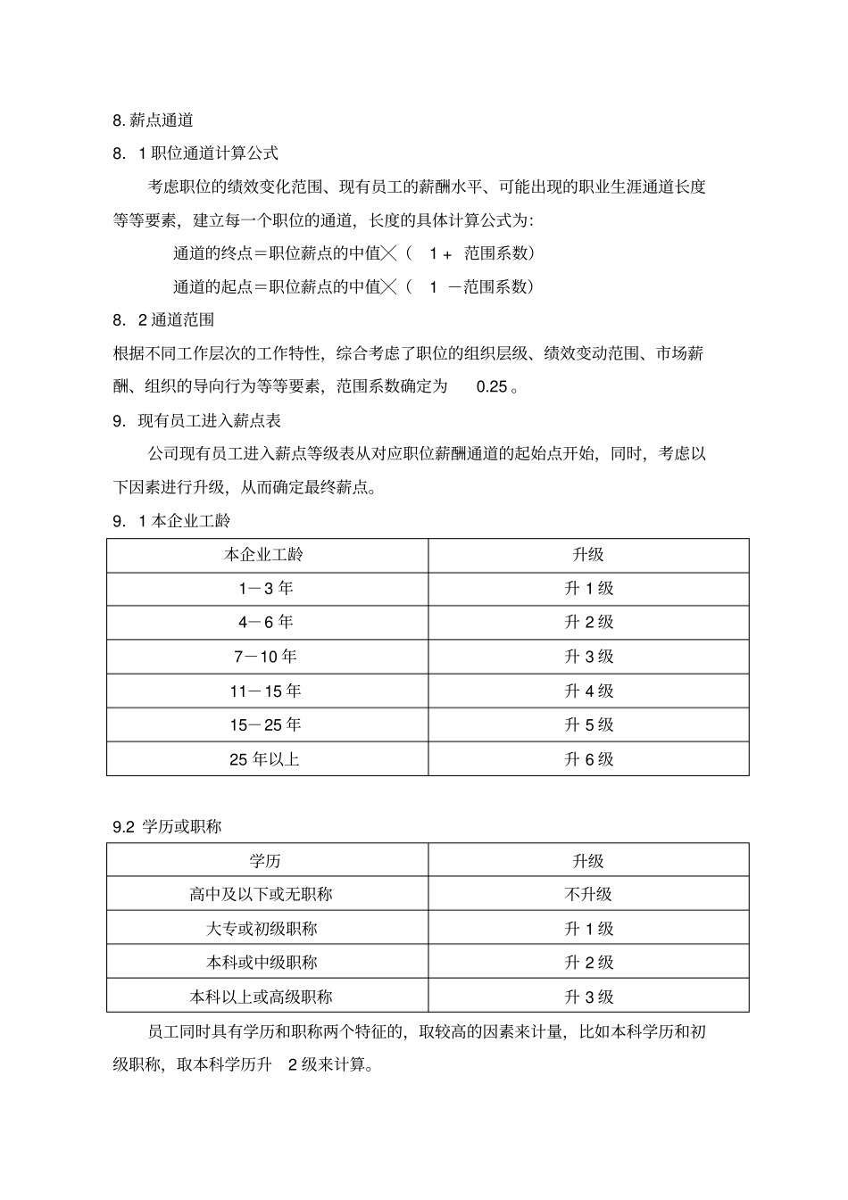薪点制薪酬支付形式_第3页