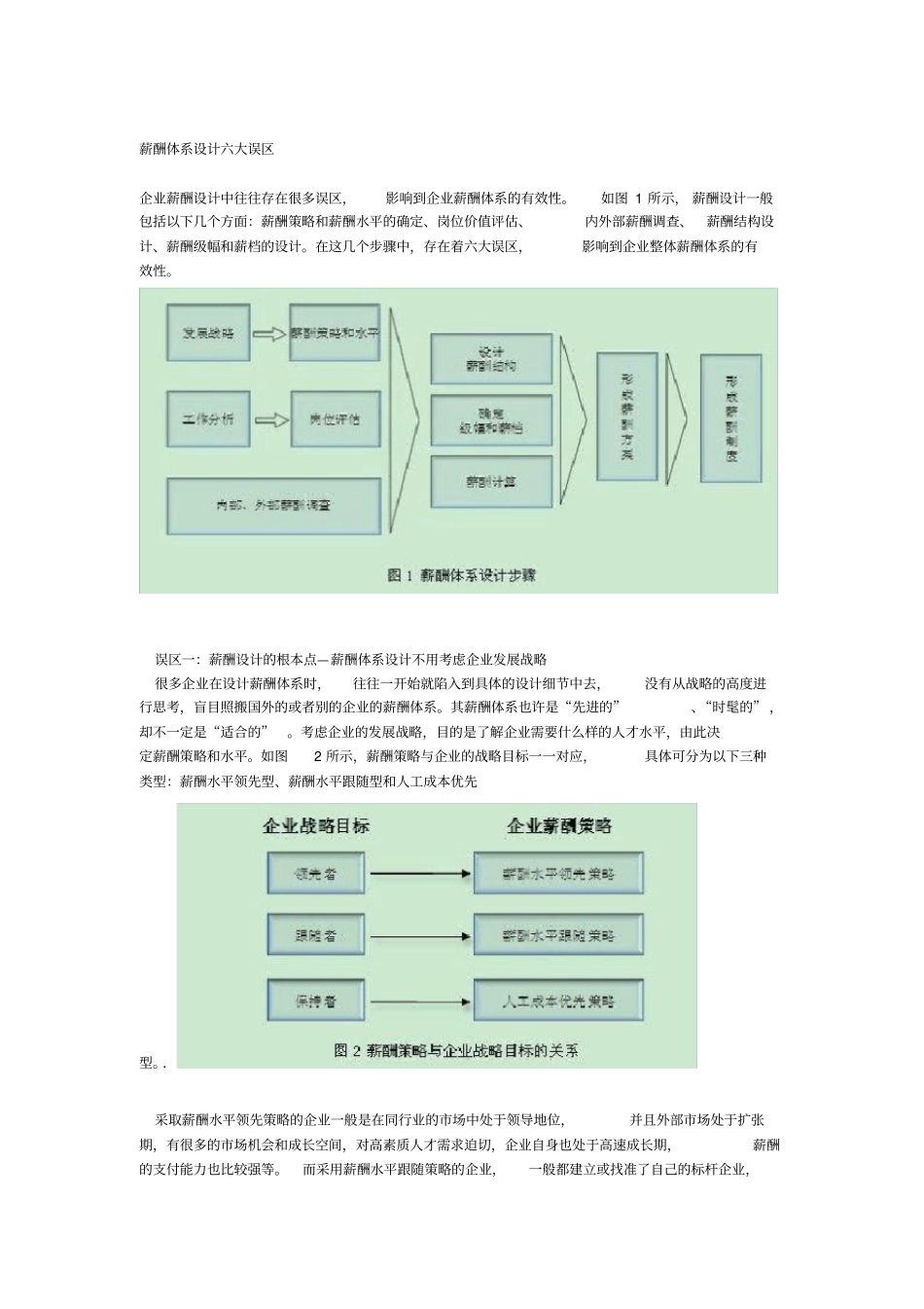 薪酬体系设计六大误区_第1页