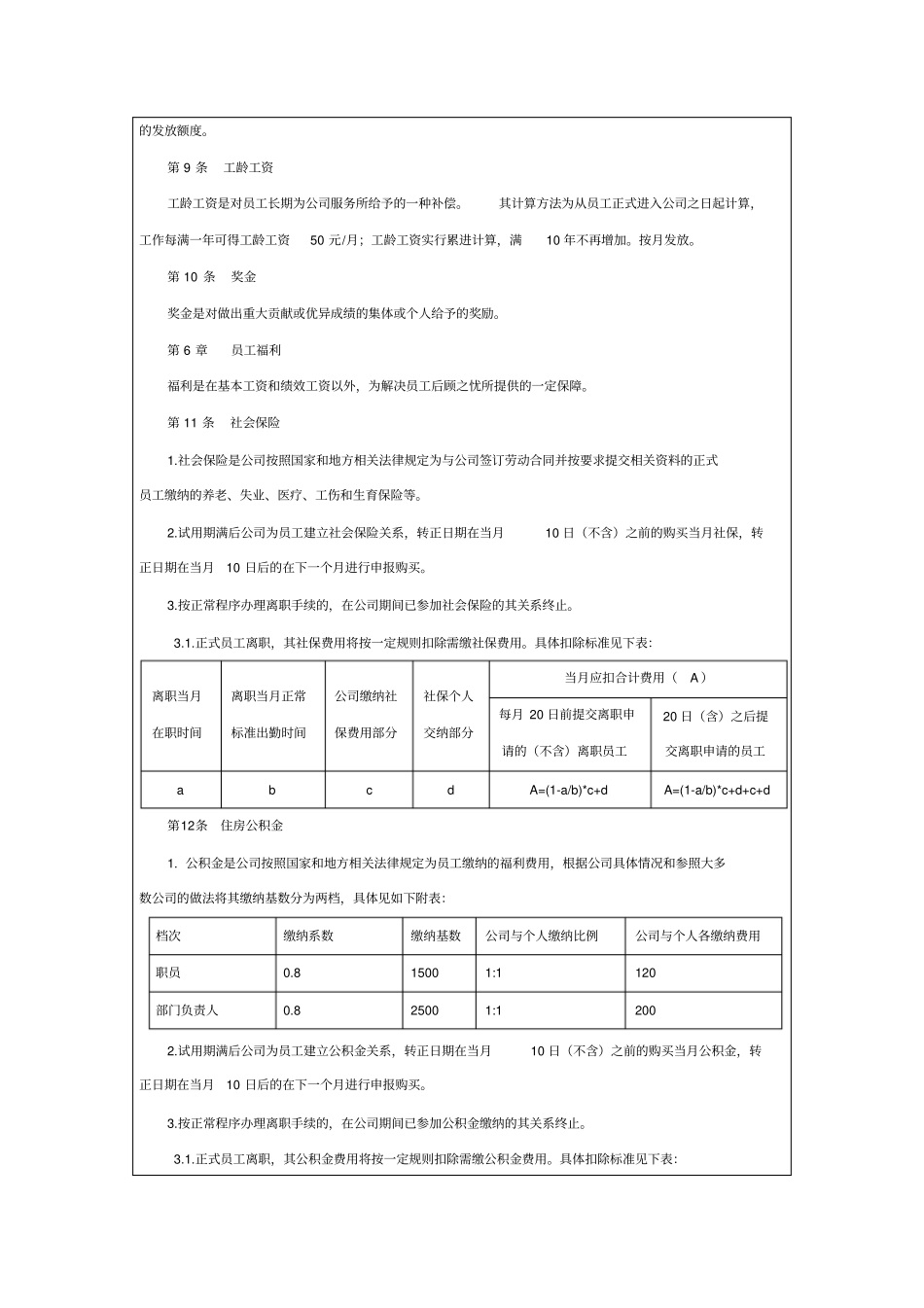 薪酬福利管理制度及奖金管理制度_第3页